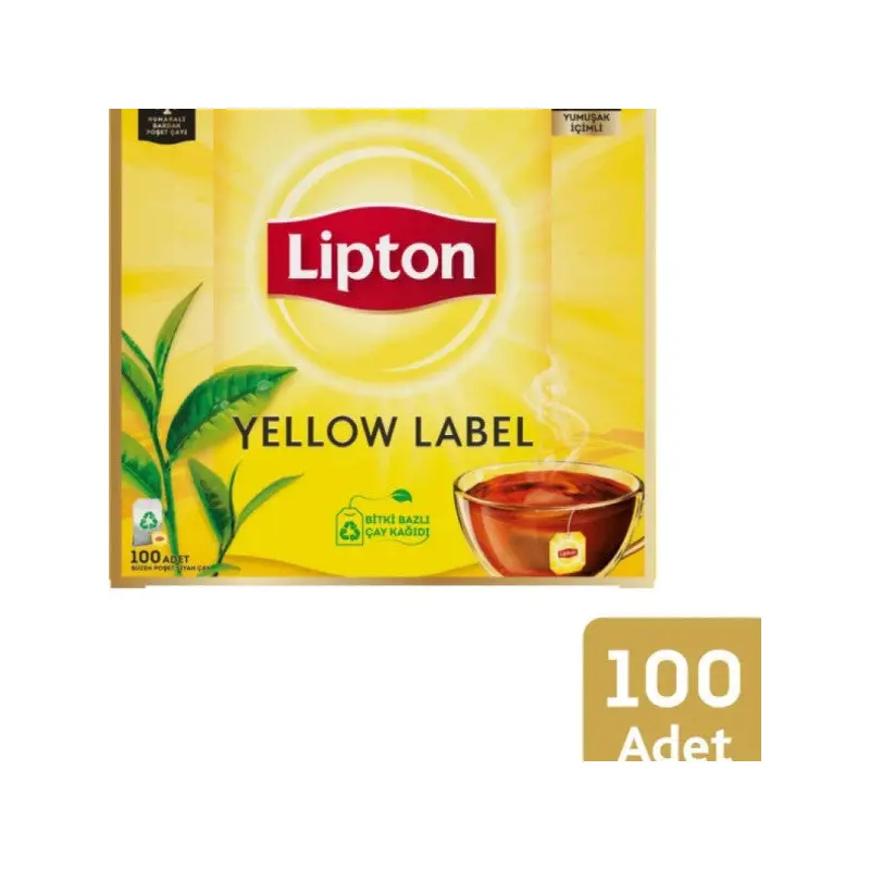 Lipton Yellow Label Black Tea Straining Tea Bag 100 Pcs