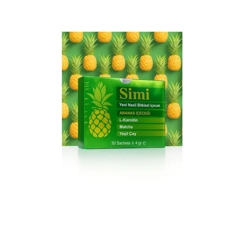 Pineapple Drink With L-Carnitine Matcha Green Tea