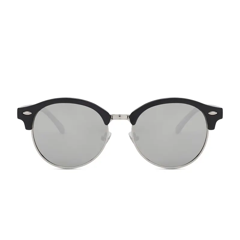 Intellilens | Branded Latest and Stylish Sunglasses | Polarized and 100% UV Protected | Light Weight, Durable, Premium Looks | Men | Silver Lenses | Round | Medium