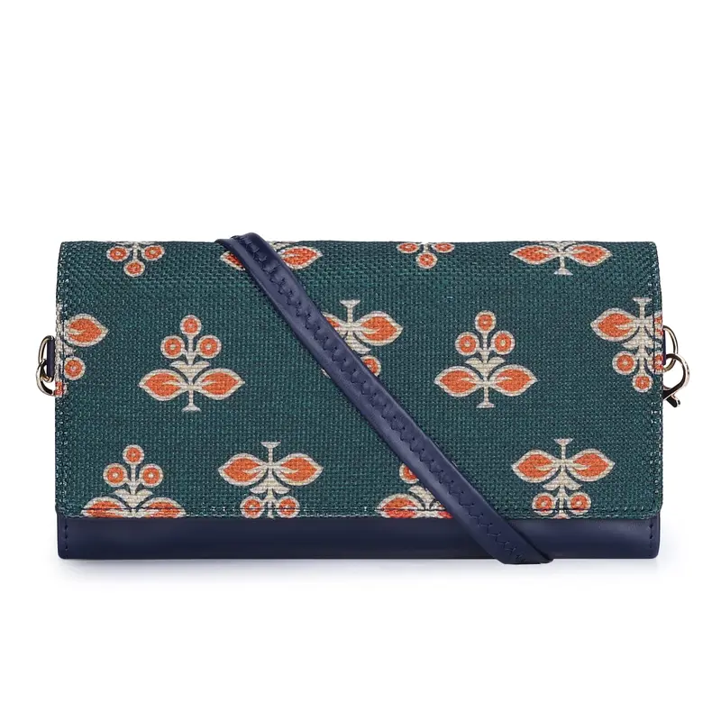 The Clownfish Women Wallet - Slim Design, Multiple Card Slots | Coin Pocket | Dark Green