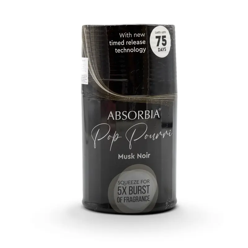 Absorbia Air Freshener 400ml with Timed Release Technology - Enjoy Lasting Fragrance of Musk Noir for up to 75 Days for Room office Home