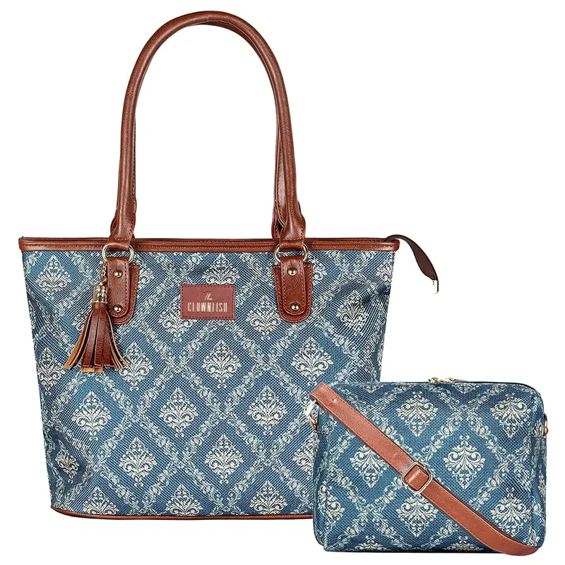 Combo: Handbag & Sling Bag Set with Premium Fabric | 15L Capacity | Blue
