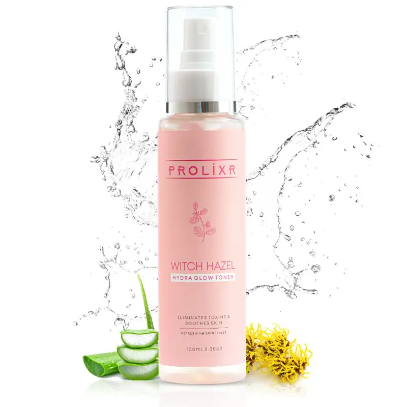 100ml Witch Hazel Hydra Glow Face Toner - Pore Treatment | Pink |  Natural
