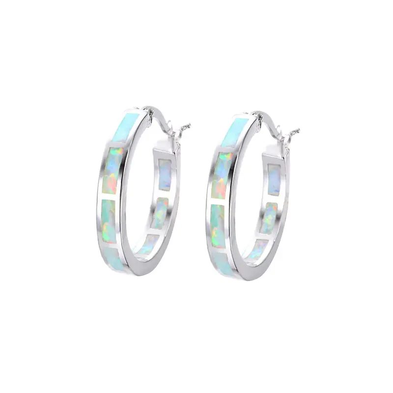 Yellow Chimes: Silver Plated Hoop Earrings | 2CM | Elegant Design | For Women