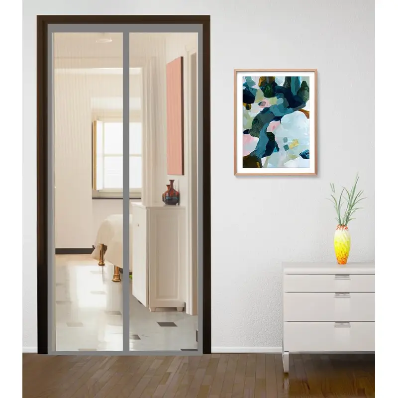 Classic Mosquito Net: Auto Closing Insect Screen for Doors | 195x105cm | Grey