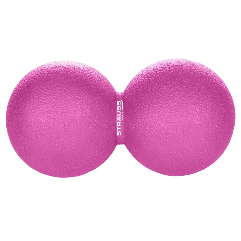 Yoga & Lacrosse Massage Peanut Ball: Deep Tissue Therapy | Pink | 1 Unit