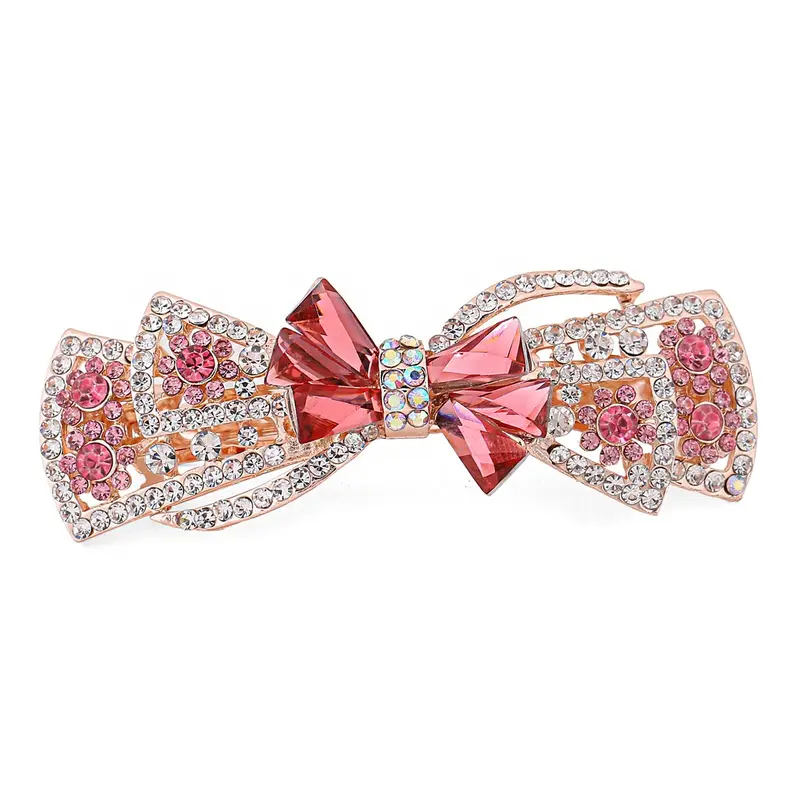 1 Unit: Red Bow Hair Clips for Women - Elegant, Fashionable | 8.2cm x 4cm | For All Hair Types