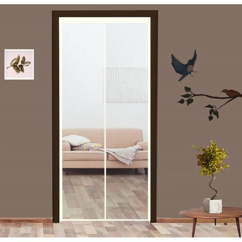 Classic Mosquito Net 190x95cm: Fiberglass Magnetic Insect Screen | White