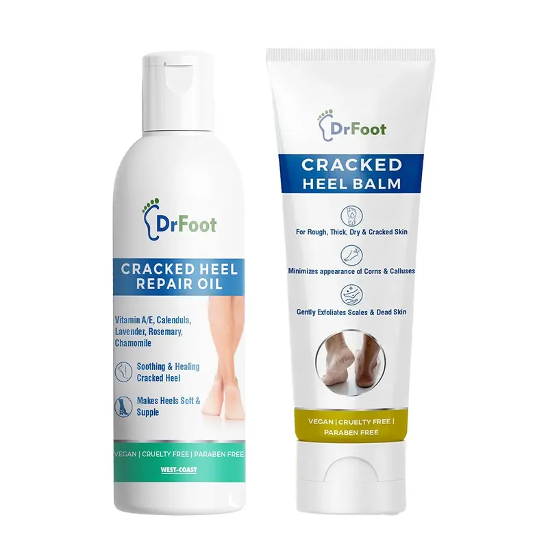 100ml: Cracked Heel Repair Oil with Vitamin A & E | Soothing Lavender Rosemary Oil | For Cracked Heels