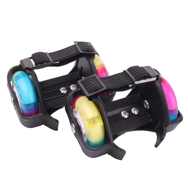 1 Pair of Flashing Drifting Wheels - Adjustable, Colorful Design | For Ages 6+ | Multi-color