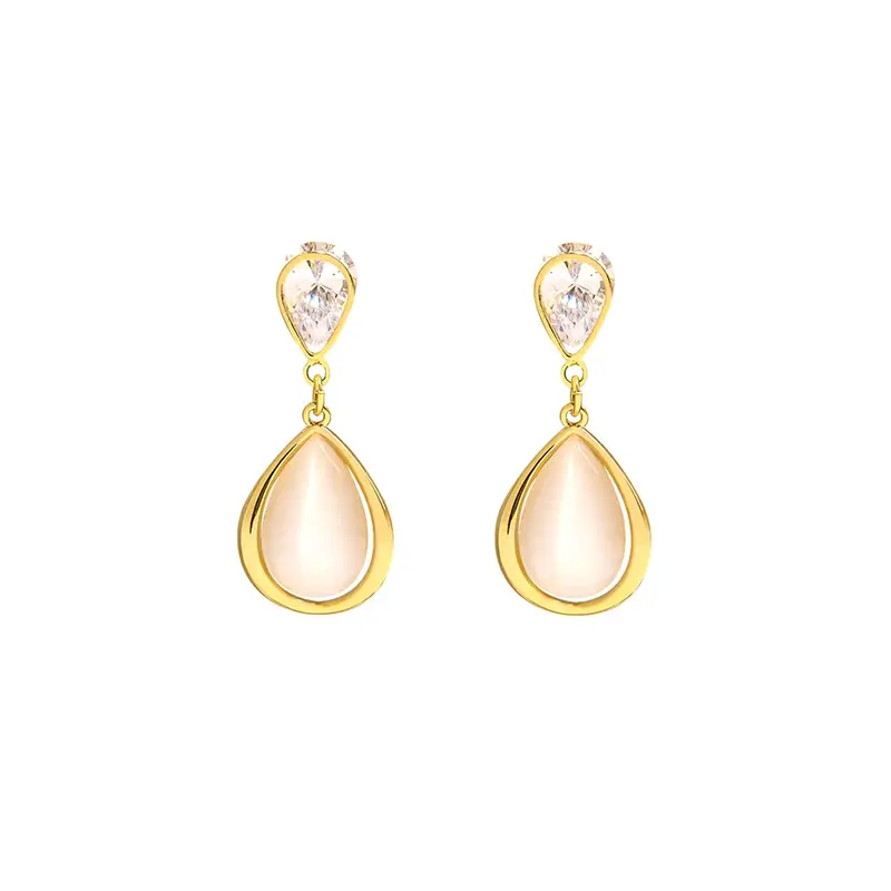 Yellow Chimes Women Gold Drop Earrings - Lightweight, Elegant | 3CM | Floral Design