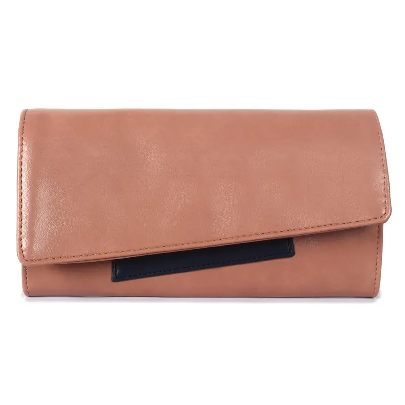 Gracy Apricot: Women's Wallet Clutch with Multiple Card Slots | Slim & Chic