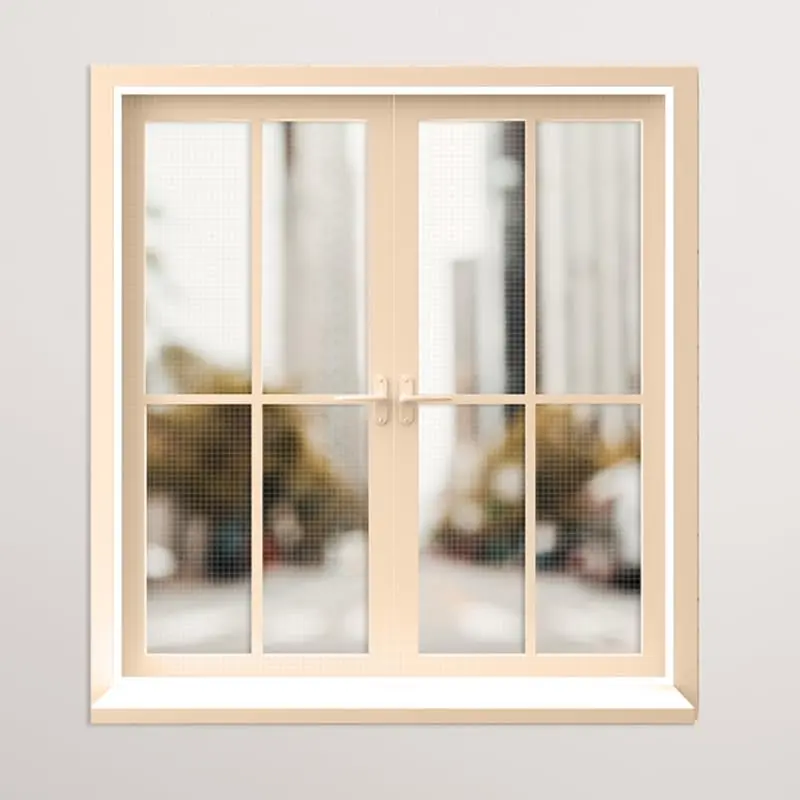 Classic Mosquito Net for Windows: Pre-Stitched Cream Fiberglass | 100x130cm