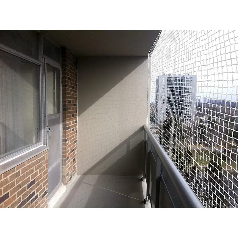 Growonder 6X8 Ft: UV Stabilized Bird Net for Balcony | Easy Installation | White