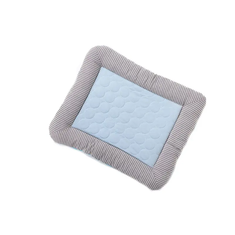 ZQCJ005B-S Small Rectangular Dog & Cat Bed | Self-Cooling | Blue