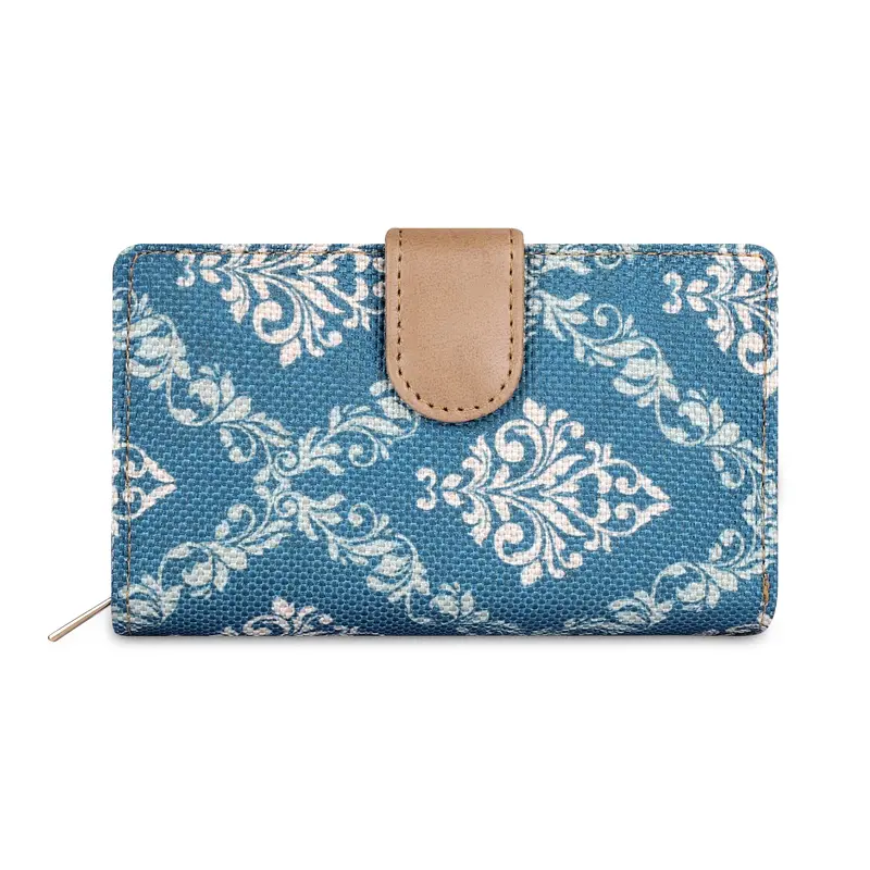 Fab Blue: Women's Bifold Wallet with Multiple Compartments | Compact | Stylish Clutch