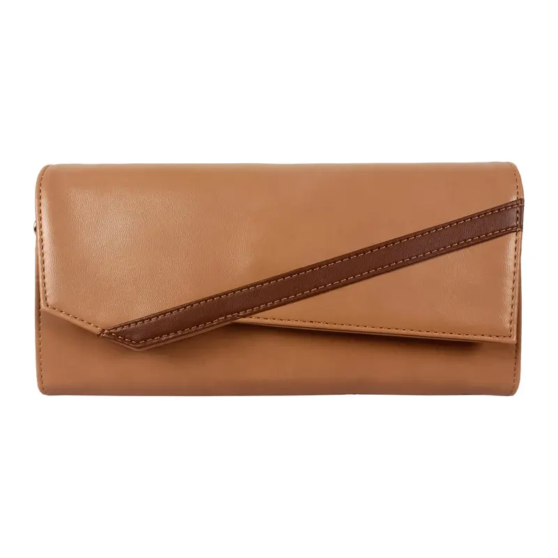 Ivana Light Brown: Womens Wallet with Multiple Card Slots | Smart Design | Casual Clutch