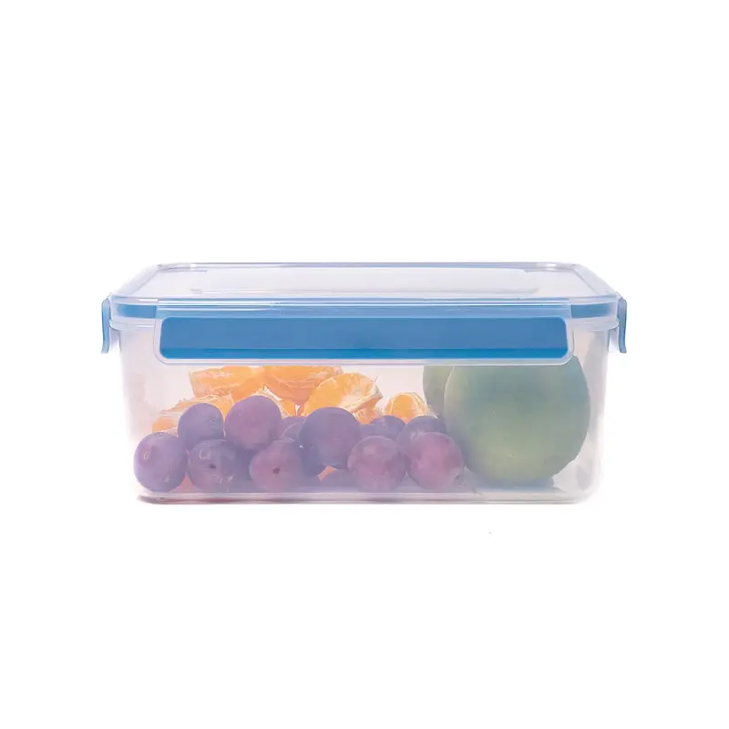 2.3L Airtight Plastic Lunch Box - BPA-Free, Leak-Proof with Lockable Lid | Spill-Proof Lid | Multi-use