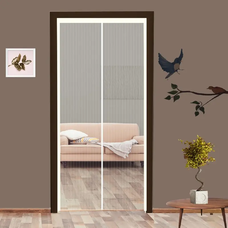 Classic Mosquito Net: Auto Closing Insect Screen for Doors | 205x95cm | Ivory