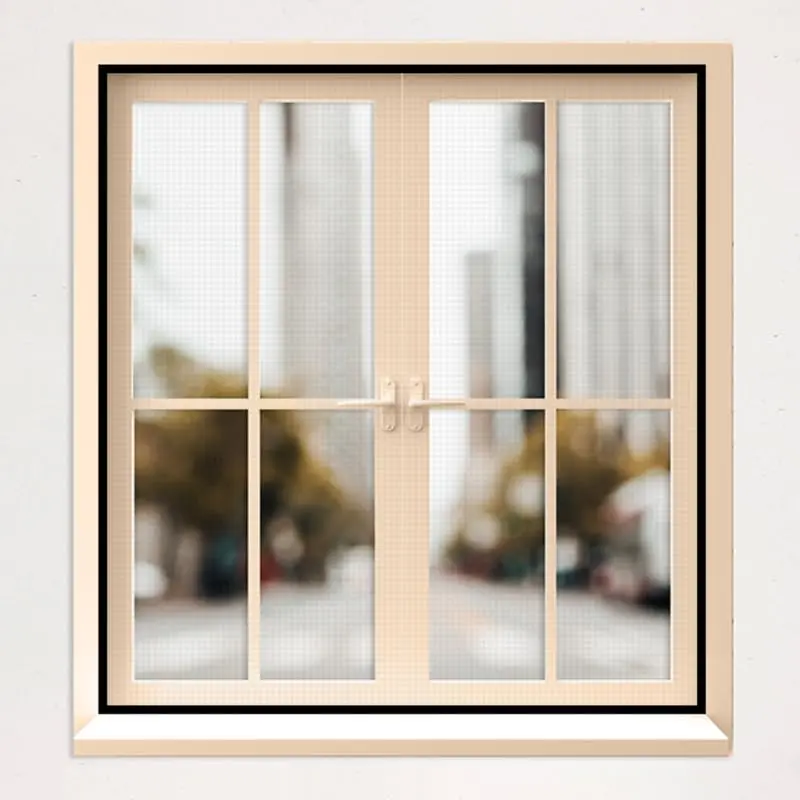 Classic Mosquito Net for Windows: Pre Stitched Fiberglass Net | 120X60 cms | Black