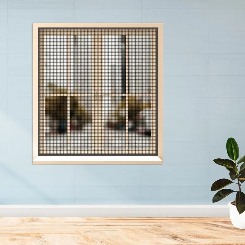 Classic Mosquito Net: Pre-Stitched Fiberglass Window Net | 130cm x 150cm | Grey