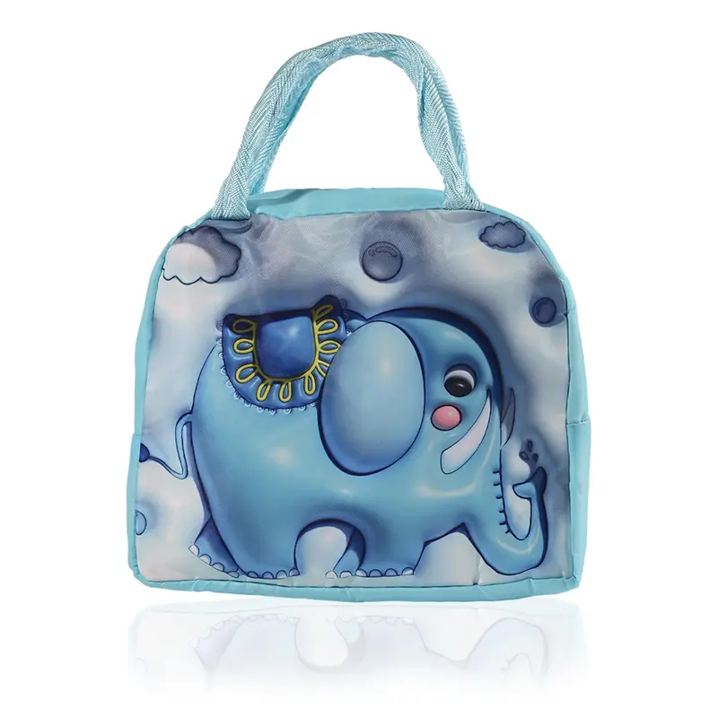 YJ-2 Insulated Kids Lunch Bag: Leakproof, Easy Access Zip | Orange | Tiger Design