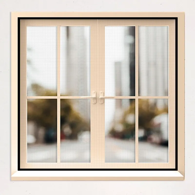 Classic Mosquito Net for Windows: Pre-Stitched Fiberglass | 150x210cm | Black