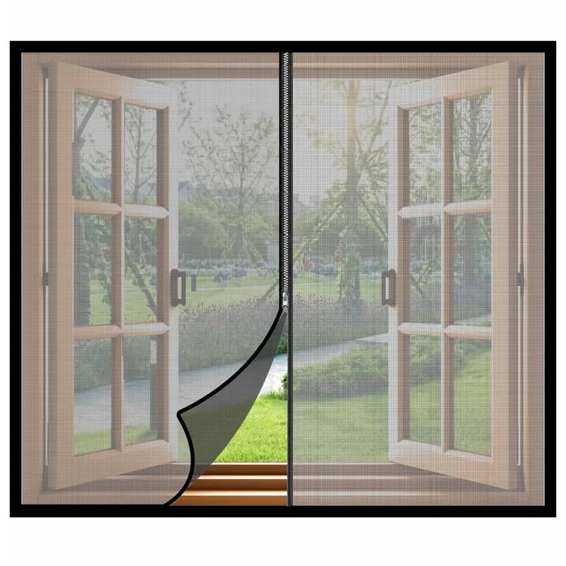 Classic Mosquito Net for Zipper Windows: 120 GSM Fiberglass | 120cm x 190cm | Black